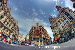 Plaza Canalejas en HDR i ull de peix