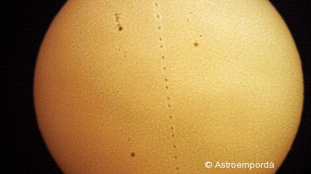 ISS per davant del sol 30/06/2012
