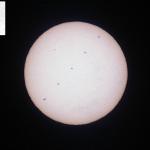 Trànsit de la ISS pel sol 19/08/2012