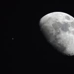 Trànsit de la ISS per la lluna