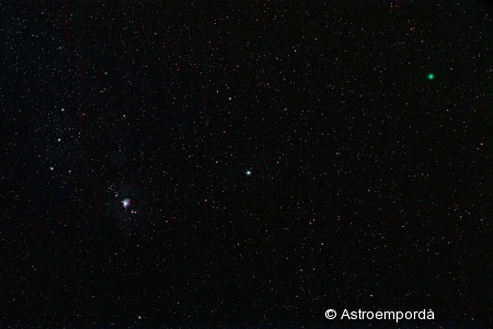 Cometa Lovejoy al costat d'Orió