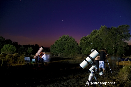 Venus, Mart i Spica durant la barbacoa astronòmica