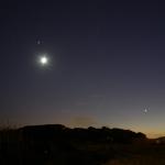 Conjunció Lluna - Júpiter i Venus