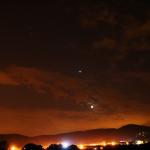 Venus, júpiter i la lluna amb les Plèiades i les Hyades