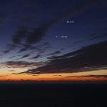 Mercuri, Venus i Saturn