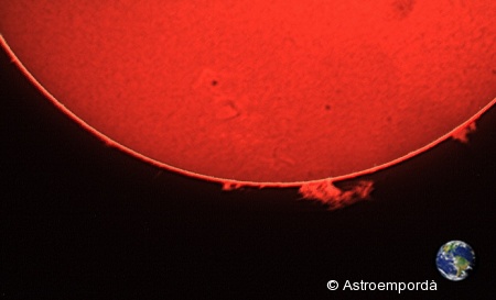 El sol en H-alpha