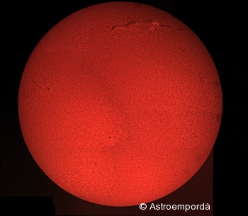 Mosaic del sol en H-alpha