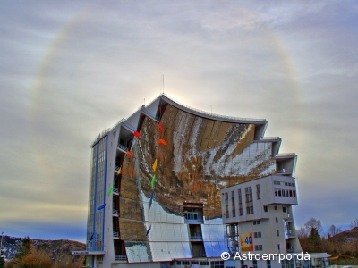 Halo solar al forn solar d'Odeillo