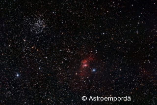 M 52 + Nebulosa de la bombolla NGC 7635