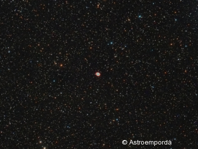 Nebulosa de l'anell M 57 a Lira (retall).