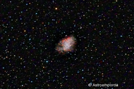 Nebulosa del cranc M1 - retall a 1:1