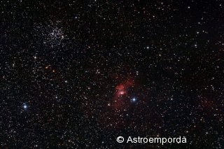 M 52 + Nebulosa de la bombolla NGC 7635 M 52 + Nebulosa de la bombolla NGC 7635