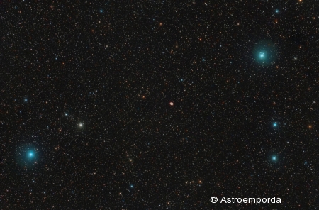 Nebulosa de l'anell M 57 a Lira. Nebulosa de l'anell M 57 a Lira.