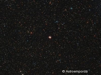 Nebulosa de l'anell M 57 a Lira (retall). Nebulosa de l'anell M 57 a Lira (retall).