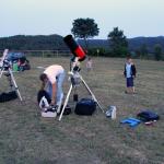 Preparant l'observació al CEIP Les Falgueras de Celrà
