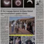 El sol s\'amaga durant aproximadament 4 minuts.