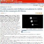 Un dels cometes més brillants actualment és visible des de les comarques de Girona