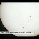 Trànsit de la ISS davant del sol a TV3
