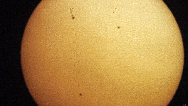 Animació del trànsit de la ISS per davant del sol