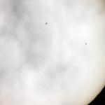 Trànsit de la ISS pel sol 19/08/2012