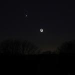 Venus i mart, amb la lluna