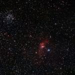 M 52 i la nebulosa de la bombolla NGC 7635