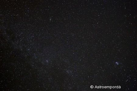 M45, M32, doble cúmul i meteor