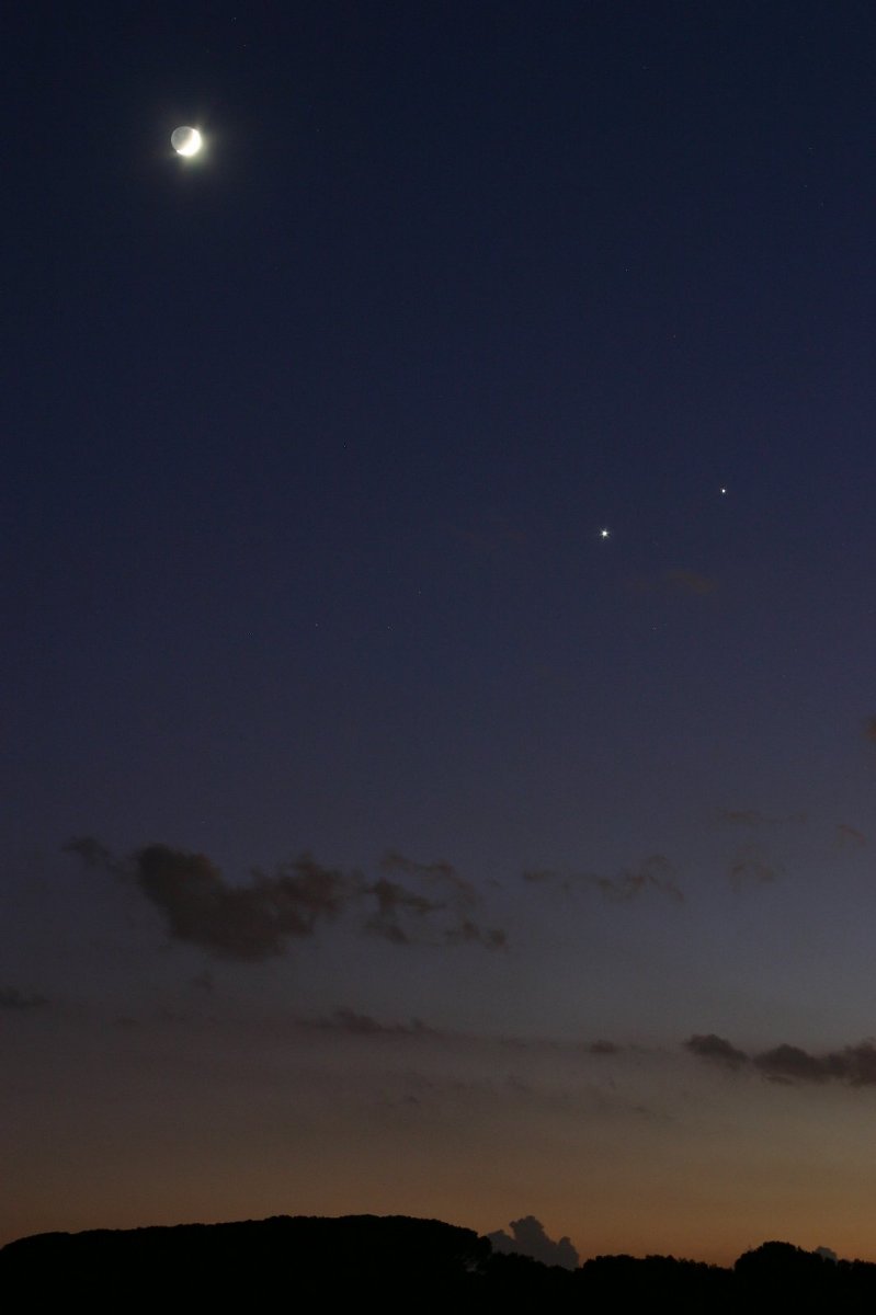 Post - conjunció Venus - Lluna - Júpiter