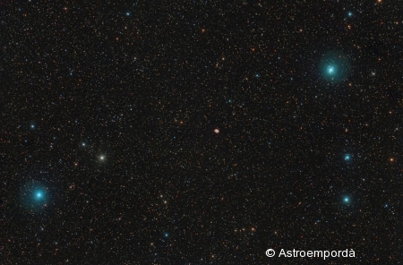 Nebulosa de l'anell M 57 a Lira.