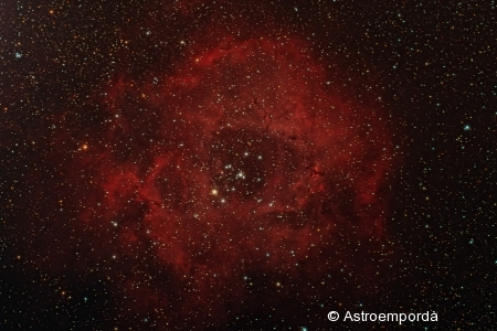 Nebulosa Roseta NGC 2237, NGC 2238, NGC 2239, NGC 2249, Sh2-275, Caldwell 49