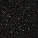 Nebulosa de l'anell M 57 a Lira (retall).