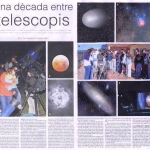 Una dècada entre telescopis