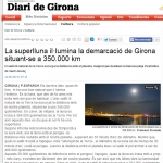 Súperlluna a Diari de Girona